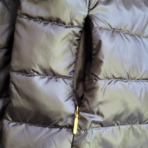 NWT Lilly Pulitzer Darcia Puffer Jacket Fitted Full Zipper Black Onyx Size 14 - Picture 8 of 14